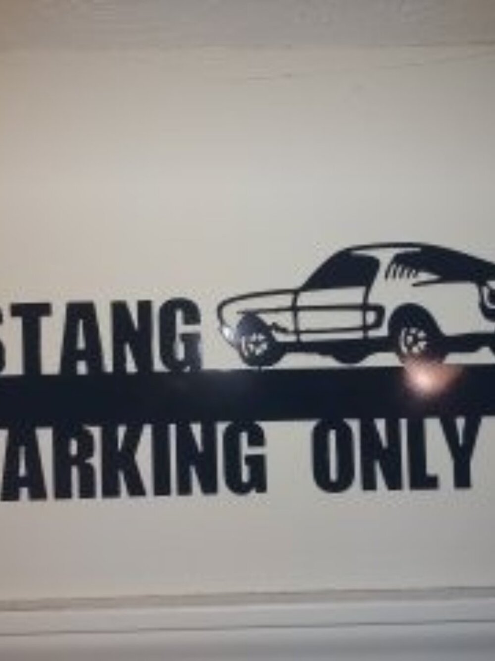 Ford "Mustang Parking Only" Metal Sign